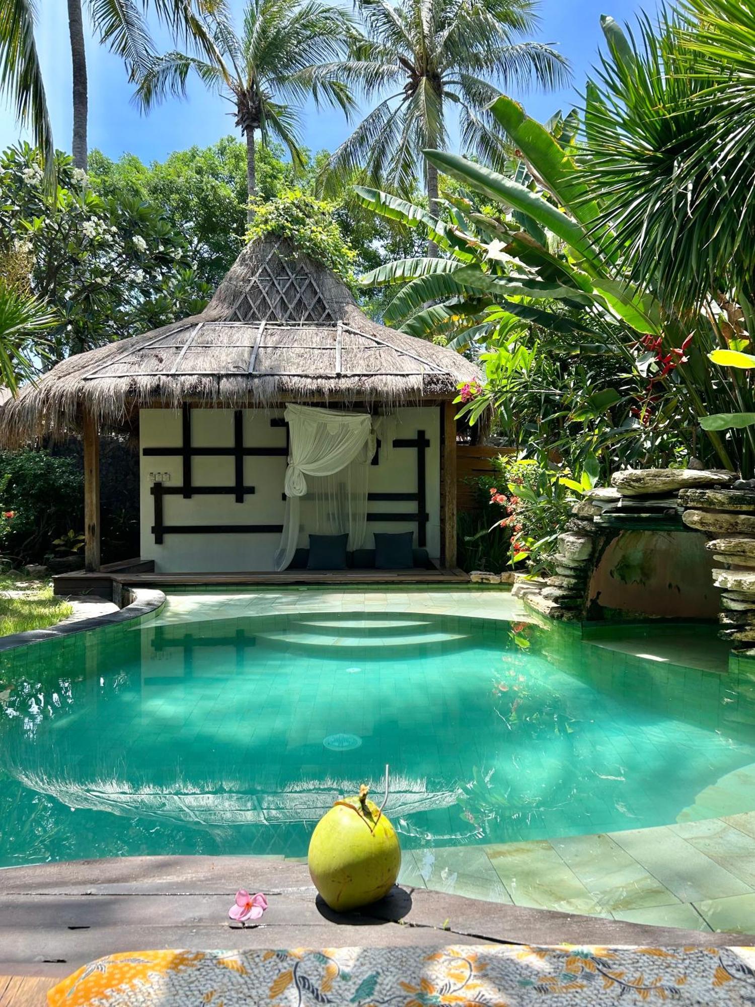 Villa Bhuvana With Private Swimming Pool Gili Trawangan Exterior foto